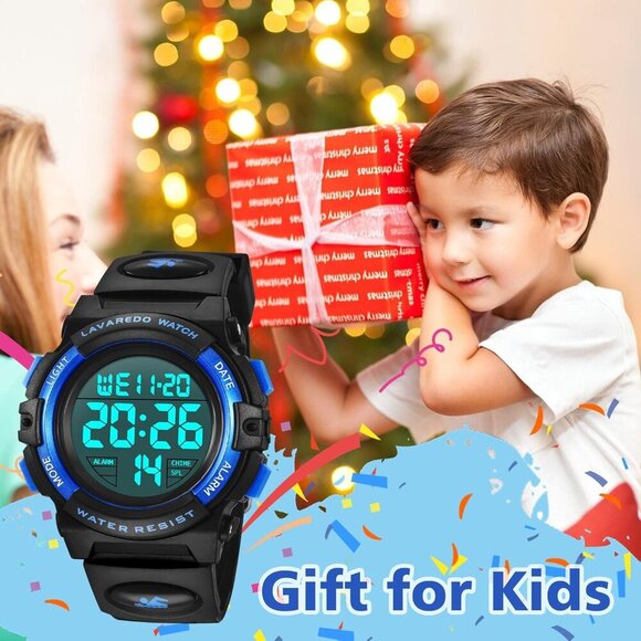 Kids Watch,Boys Watch for 3-15 Year Old Boys,Digital Sport Outdoor Multifunction - Picture 3 of 7